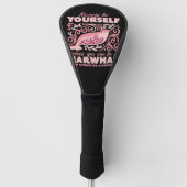 Altijd jezelf zijn, dierlijk narwhal-sierlijk golfheadcover (Voorkant)