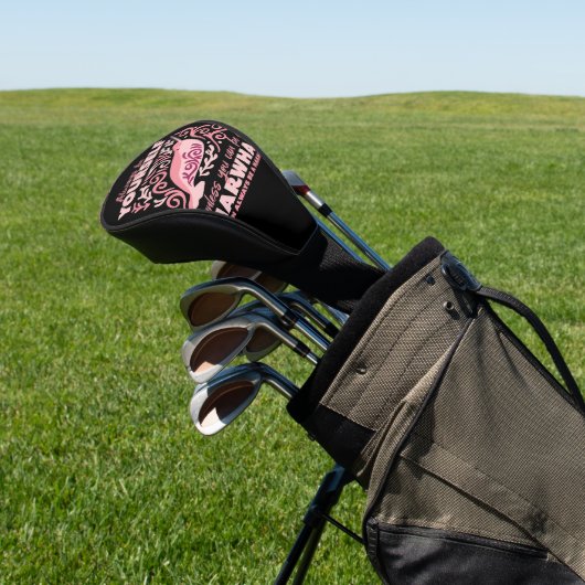 Altijd jezelf zijn, dierlijk narwhal-sierlijk golfheadcover (Insitu)