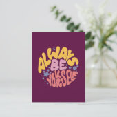 Altijd jezelf zijn - Handje lettertekens Briefkaart (Staand voorkant)