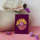 Altijd jezelf zijn - Handje lettertekens Briefkaart