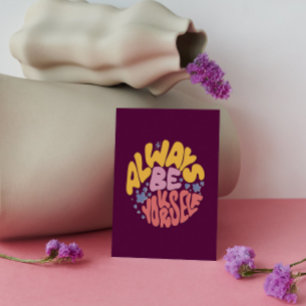 Altijd jezelf zijn - Handje lettertekens Briefkaart