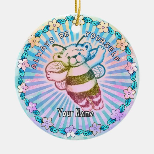 Altijd jezelf zijn keramisch ornament (Voorkant)