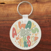 Altijd jezelf zijn - najaar Inspirerend Sleutelhanger (Voorkant)