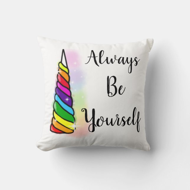 Altijd jezelf zijn Pillow Kussen (Voorkant)