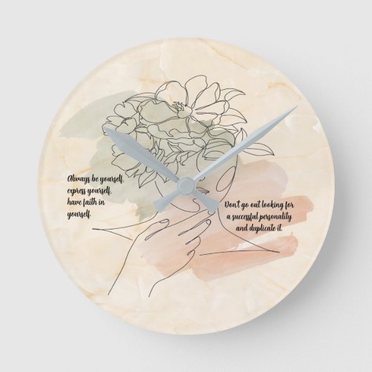 Altijd jezelf zijn ronde klok (Voorkant)