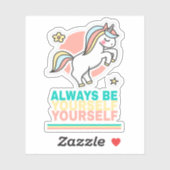 Altijd jezelf zijn sticker (Vel)