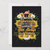 Altijd jezelf zijn, tenzij je een Flamingo kunt zi Save The Date (Voorkant)