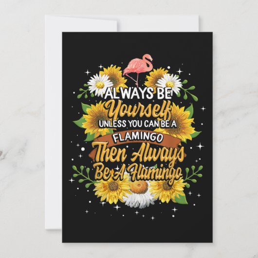 Altijd jezelf zijn, tenzij je een Flamingo kunt zi Save The Date (Voorkant)