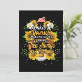 Altijd jezelf zijn, tenzij je een Flamingo kunt zi Save The Date (Staand voorkant)