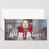 Altijd Kerstkaart met Foto (Voorkant / Achterkant)