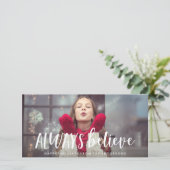 Altijd Kerstkaart met Foto (Staand voorkant)
