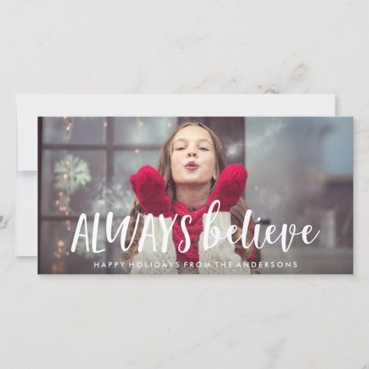 Altijd Kerstkaart met Foto (Voorkant)