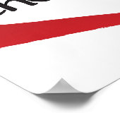 Altijd kiezen voor liefdescalligrafie afdrukken poster (Hoek)