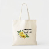 ALTIJD KIJK OP HET BRIGHT SIDE QUOTE TOTE BAG (Voorkant)