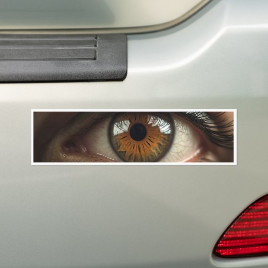 Altijd kijken bumpersticker (Op auto)