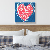 Altijd Kiss me Goodnight Canvas Afdruk (Insitu (Slaapkamer))