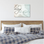 Altijd Kiss me Goodnight Canvas Afdruk (Insitu (Slaapkamer))