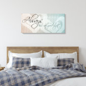 Altijd Kiss me Goodnight Canvas Afdruk (Insitu (Slaapkamer))