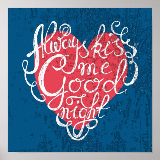 Altijd Kiss me Goodnight Poster (Voorkant)
