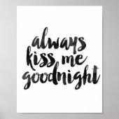 Altijd Kiss me Goodnight Poster (Voorkant)