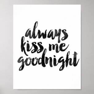 Altijd Kiss me Goodnight Poster