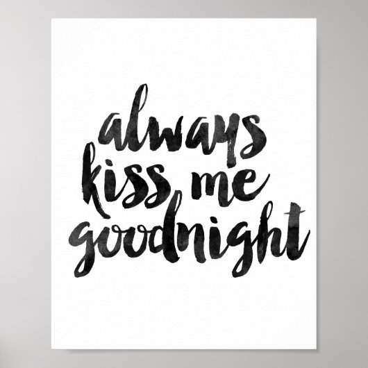Altijd Kiss me Goodnight Poster (Voorkant)