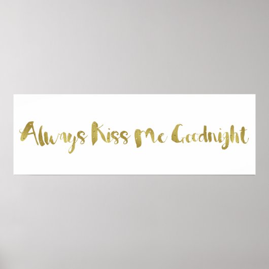 Altijd Kiss me Goodnight Poster (Voorkant)
