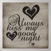 Altijd Kiss me Goodnight Poster (Voorkant)