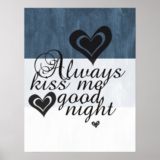 Altijd Kiss me Goodnight Poster (Voorkant)