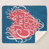 Altijd Kiss me Goodnight Sherpa Deken (Voorkant (horizontaal))