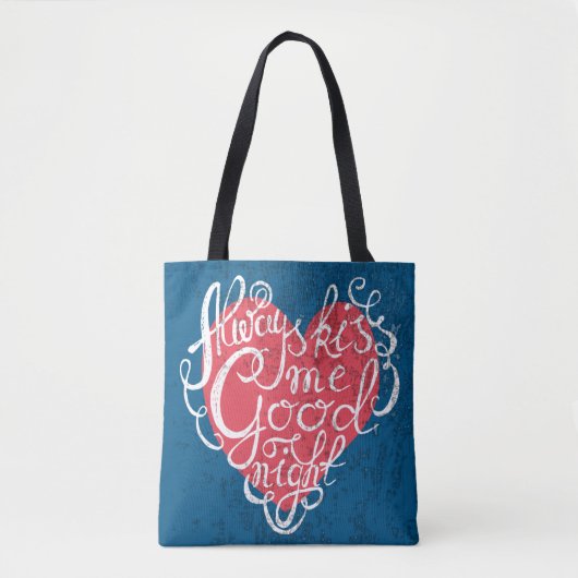 Altijd Kiss me Goodnight Tote Bag (Voorkant)