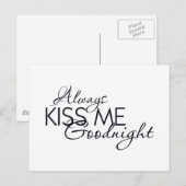 ALTIJD KIST ME DAT IK VAN DE MARRIAGE RELATIONSHI BRIEFKAART (Voorkant / Achterkant)