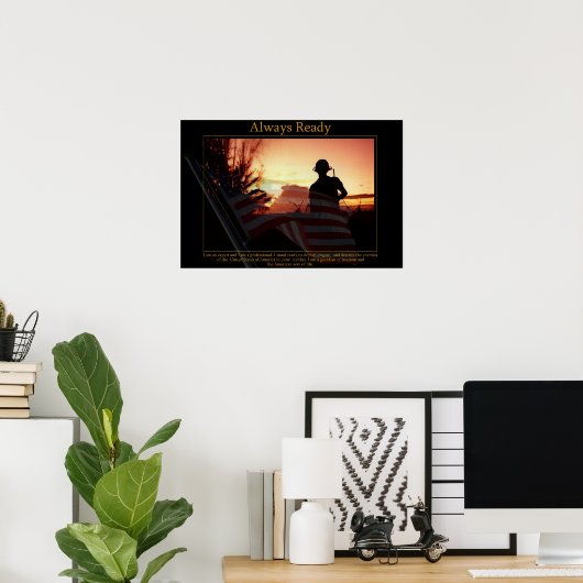 Altijd klaar poster (Thuiskantoor)