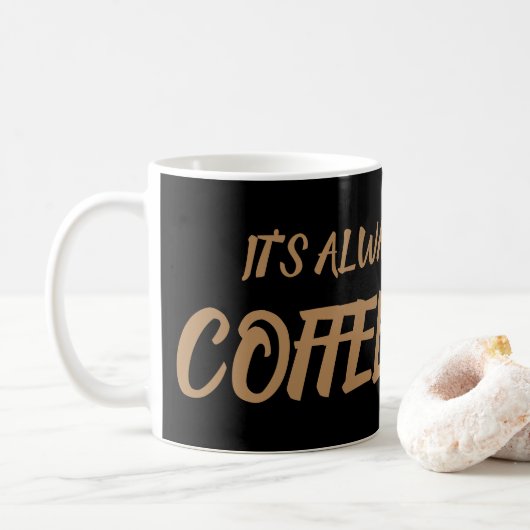 Altijd koffie-tijd koffiemok (Met donut)