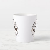 Altijd koffie-tijd latte mok (Voorkant)