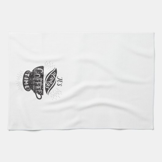 Altijd koffie-tijd theedoek (Horizontaal)