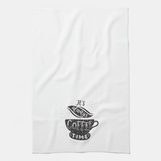 Altijd koffie-tijd theedoek (Verticaal)