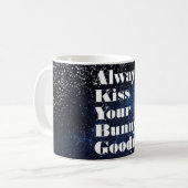 Altijd Kus je Bunny Goodnight Typografie Koffiemok (Voorkant links)
