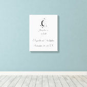 Altijd kus me Good Night Wedding Gift Canvas Afdruk (Insitu (Houten vloer))