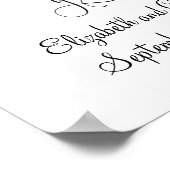 Altijd kus me Good Night Wedding Gift Poster (Hoek)