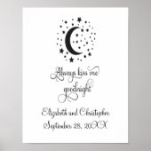 Altijd kus me Good Night Wedding Gift Poster (Voorkant)