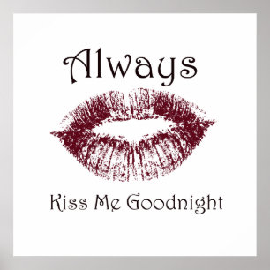 Altijd Kus me Goodnight Lips Poster