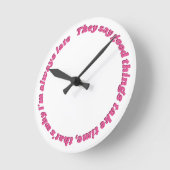 Altijd laat grappige klok (Hoek)