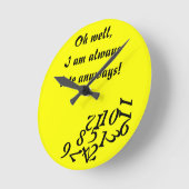 Altijd laat slot ronde klok (Hoek)