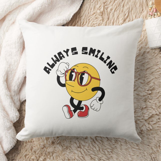 Altijd Lachende Cute Emoji Kussen (Deken)