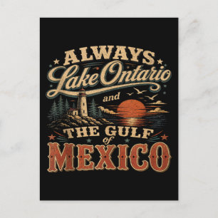 Altijd Lake Ontario en de Golf van Mexico Feestdagenkaart
