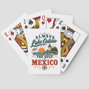 Altijd Lake Ontario en de Golf van Mexico Pokerkaarten