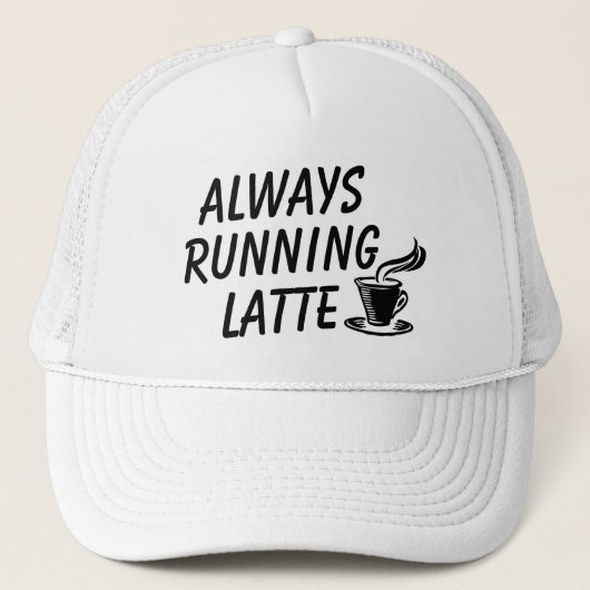 Altijd latte trucker pet (Voorkant)