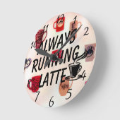 Altijd latte wandklok draaien (Hoek)