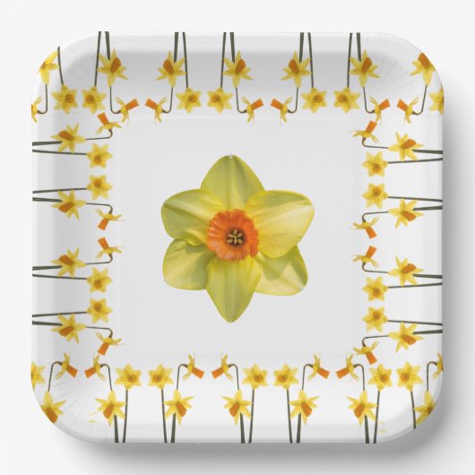 Altijd lente. papieren bordje (Voorkant)